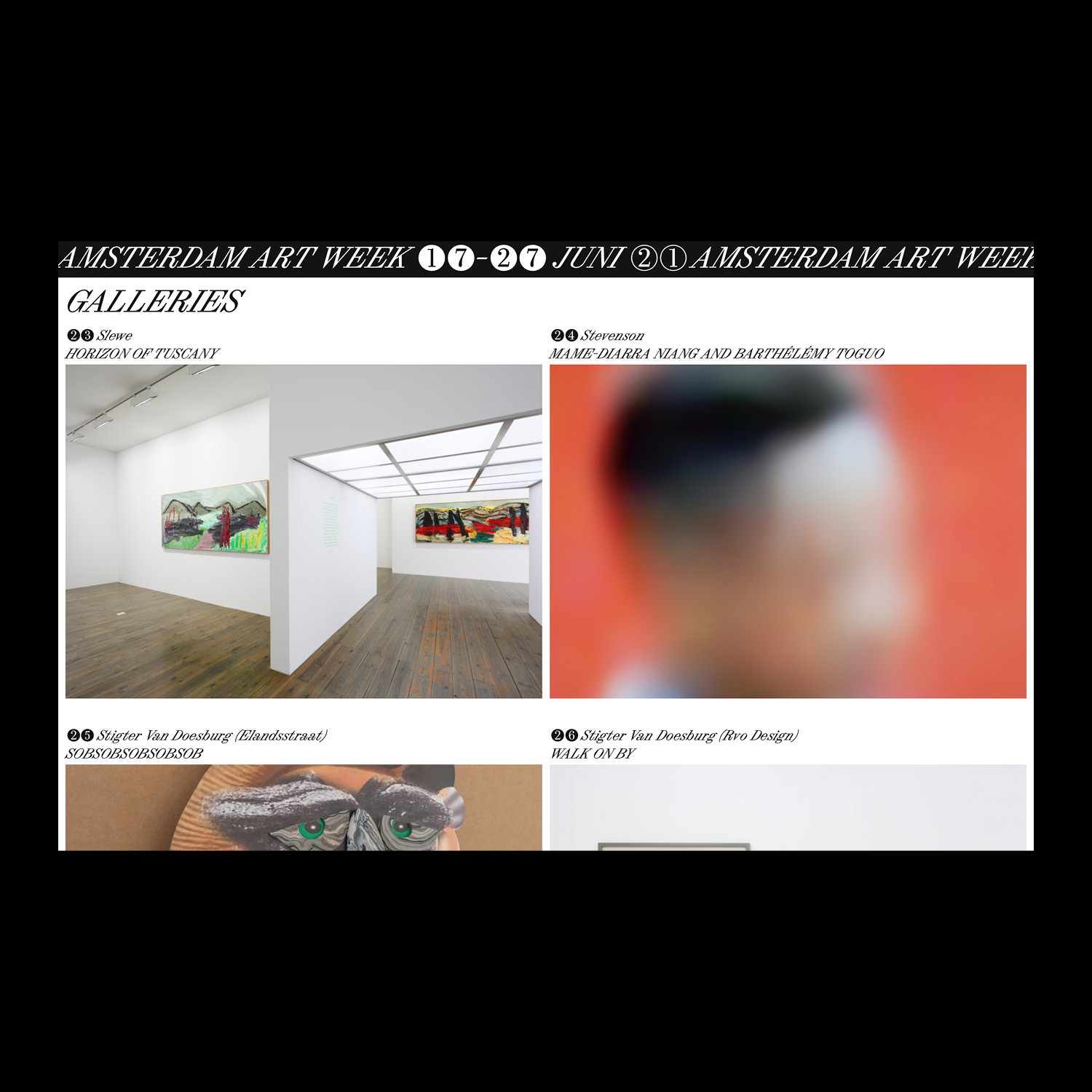 overview of galleries