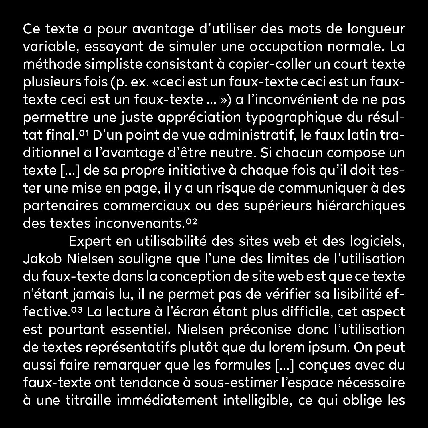 french sample text